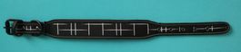 Hundehalsband S aus Neopren Schwarz 31 - 40 cm 4 cm breite