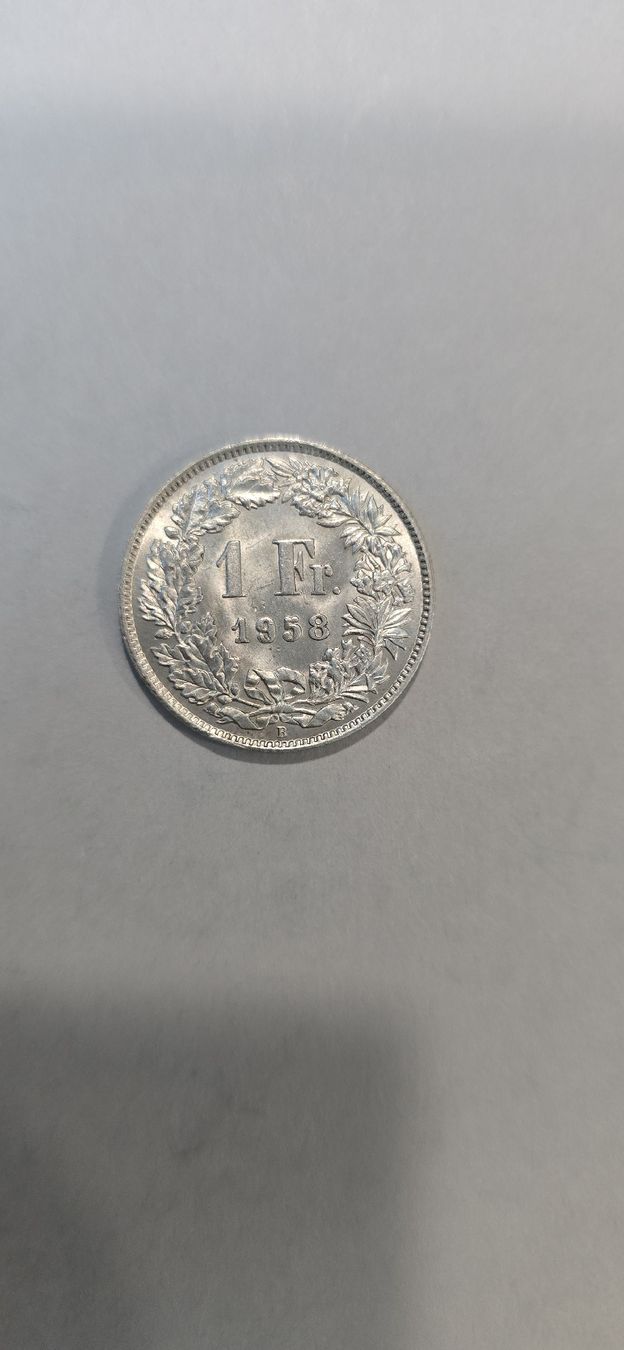 Toutes les monnaies: piece 1CHF 1958 – D'occasion à Fribourg par yan_z5fr