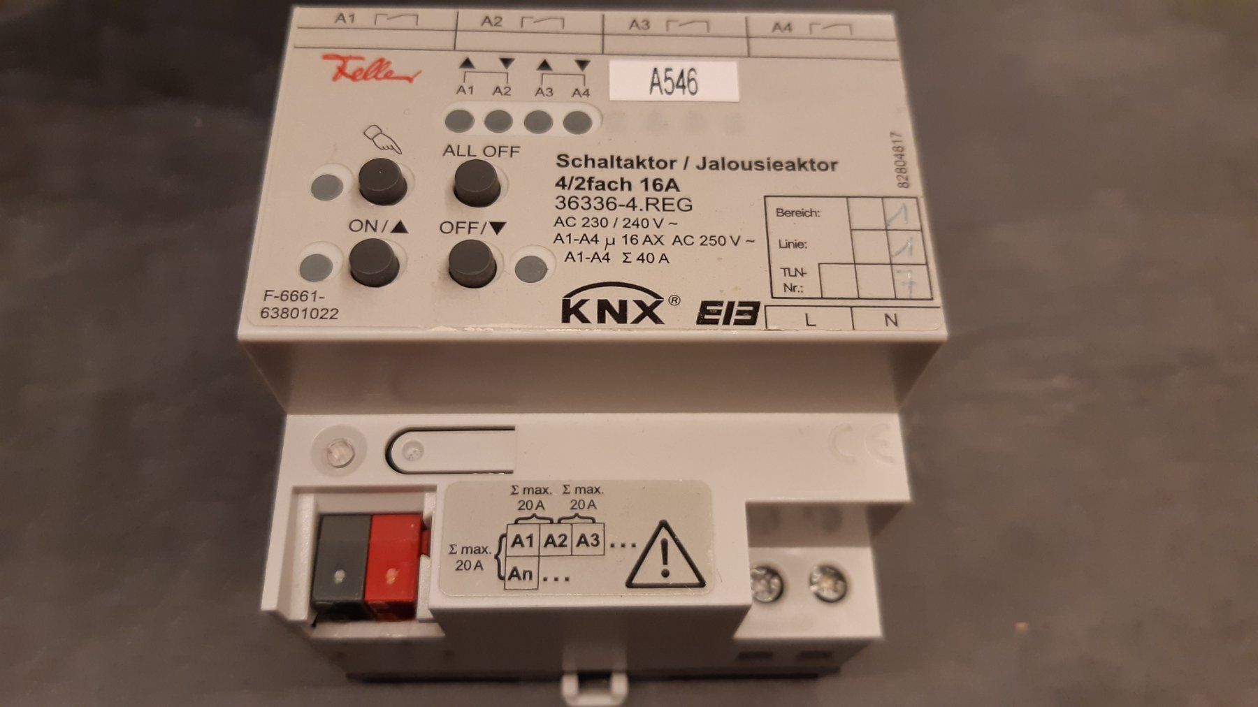 Feller Componenti elettronici: KNX EiB Feller 36339-2.REG – Usato da Bofflens venduto da Ptitphilou