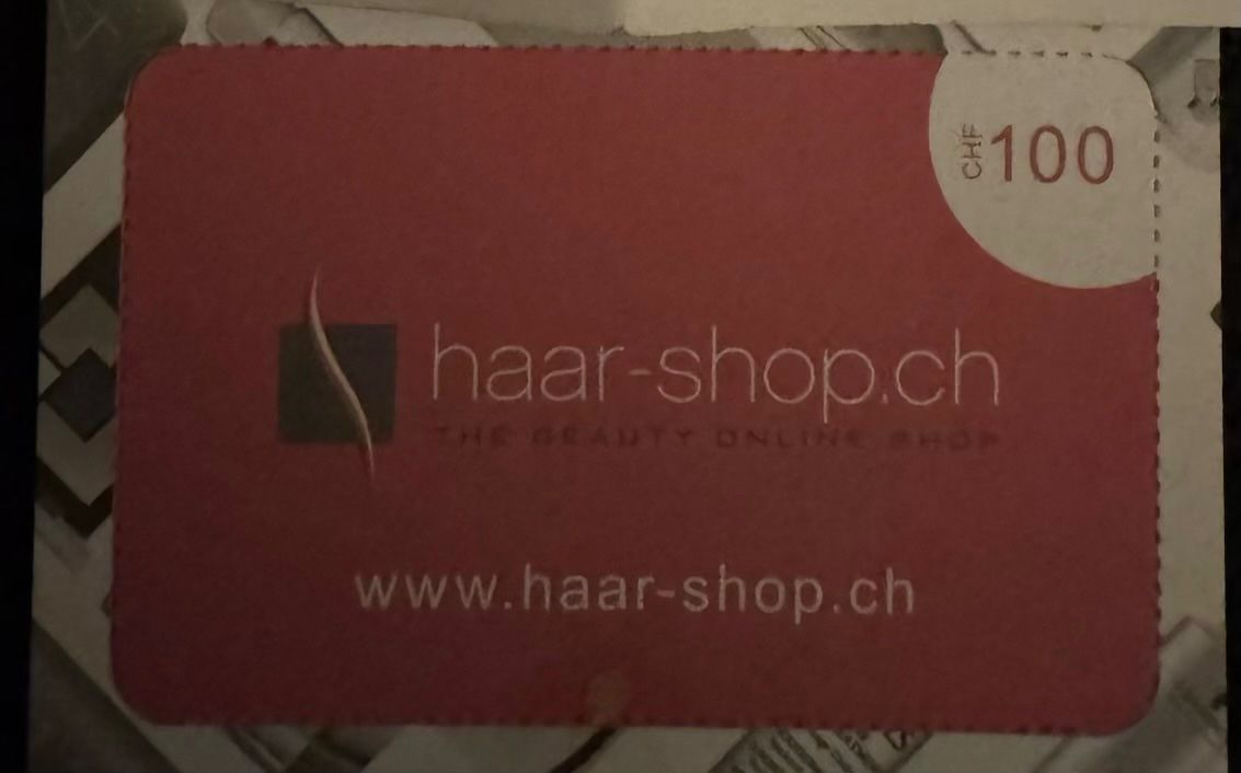 Buoni: Haarshop 100.- Gutschein – Nuovo e nell'imballaggio originale da Zollikofen venduto da Darkdead