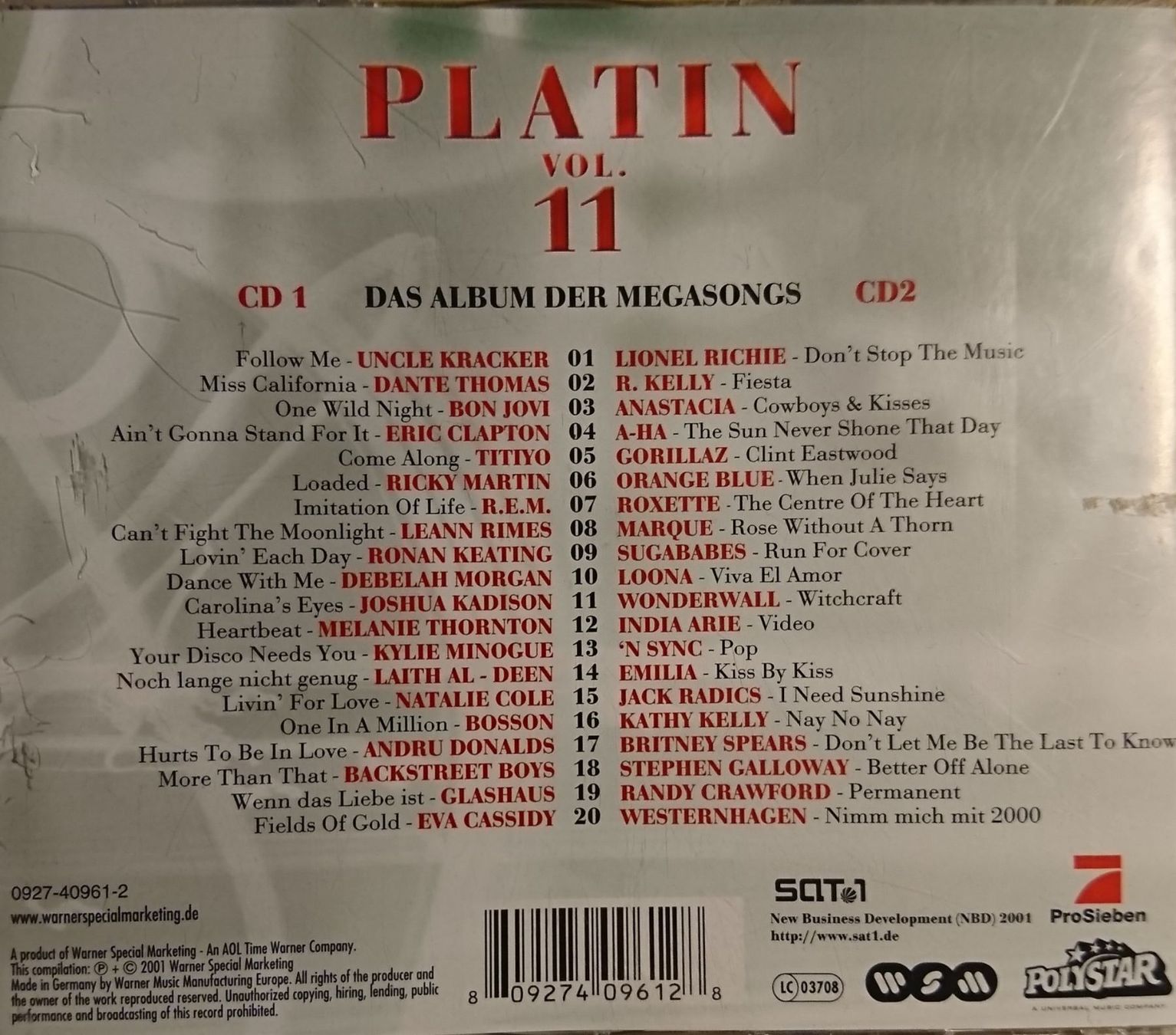 CDs: PLATIN VOL 11 2xCD SET – D'occasion à Zürich par Raz88 2