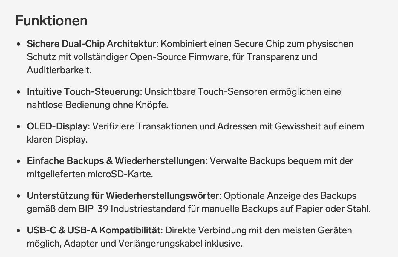 Chiavette USB: BitBox02 Multi Bitcoin Hardware Wallet  - Neu OVP sealed – Nuovo e nell'imballaggio originale da Hombrechtikon venduto da Amy84 3
