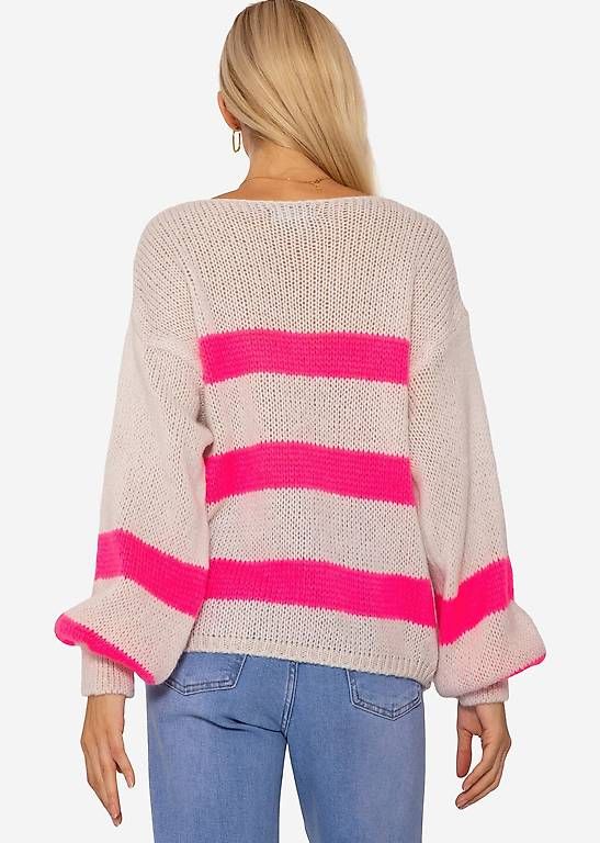 Pulls & Sweat-shirts: SassyClassy Pullover mit pinken Streifen – One Size 🌸 – Neuf (Voir description) à Uitikon Waldegg par moaloha21 1
