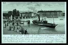 Litho Genève, Seepartie mit Dampfschiff