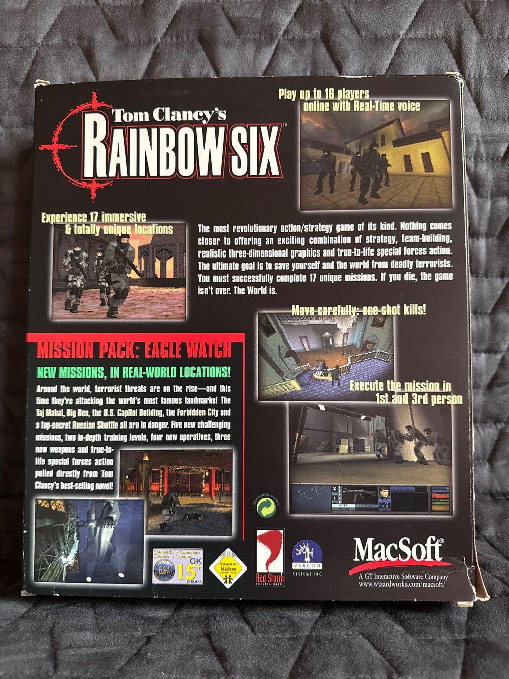 Giochi: Rainbow Six - Red Storm - 1998 - Macintosh- Retro gaming – Usato da Villars-Bramard venduto da dadesc 3