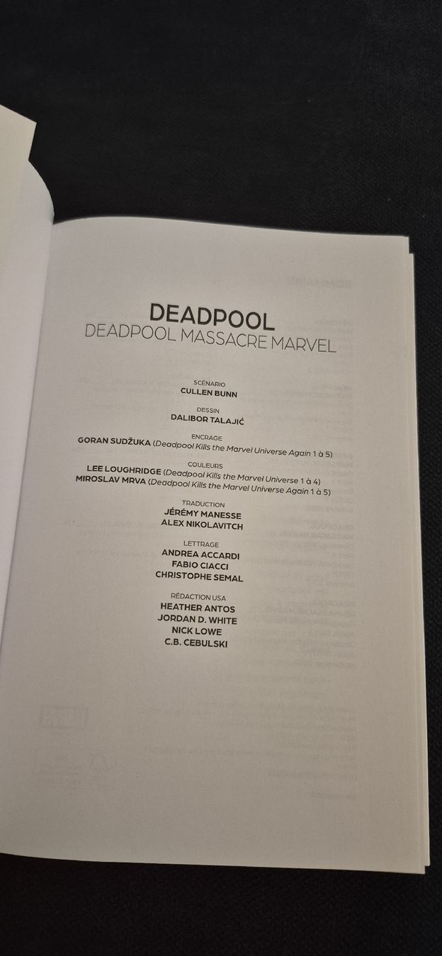 Fumetti: DEADPOOL MASSACRE MARVEL RÉCIT COMPLET MARVEL COMICS BD FR – Usato da Grand-Lancy venduto da luc111 3