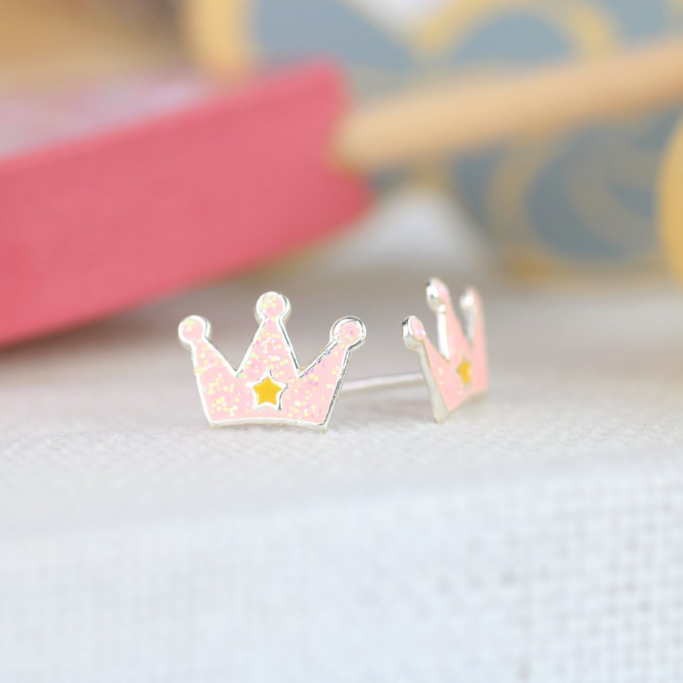 Orecchini pendenti & Orecchini a lobo: Kinder Ohrringe KRONE Sterling Silber – Nuovo e nell'imballaggio originale da Stallikon venduto da Bergli18 3