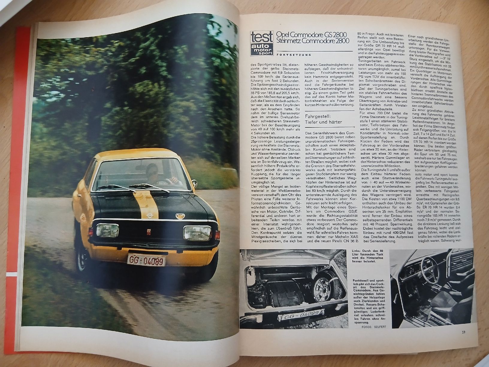 Riviste & Magazine: Opel Commodore/Steinmetz Commodore Autobianchi A111 Mercedes – Usato da Safenwil venduto da saavo 3