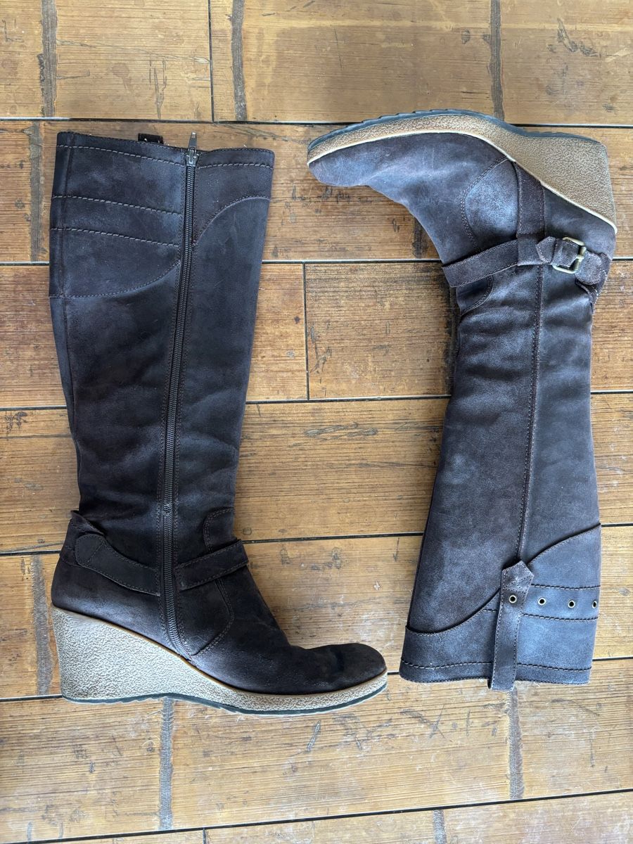 Scarpe da donna: Bottes CafèNoir cuir marron 41 – Usato da Dotzigen venduto da SecondHandGems 4