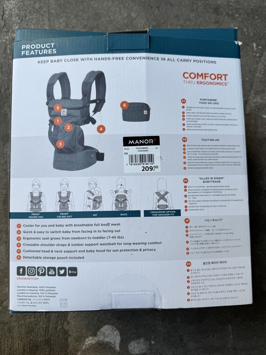 Ergo Baby Marsupi portabebè: OMNI 360 Ergobaby – Nuovo (secondo la descrizione) da Dintikon venduto da jet_q5xl 2