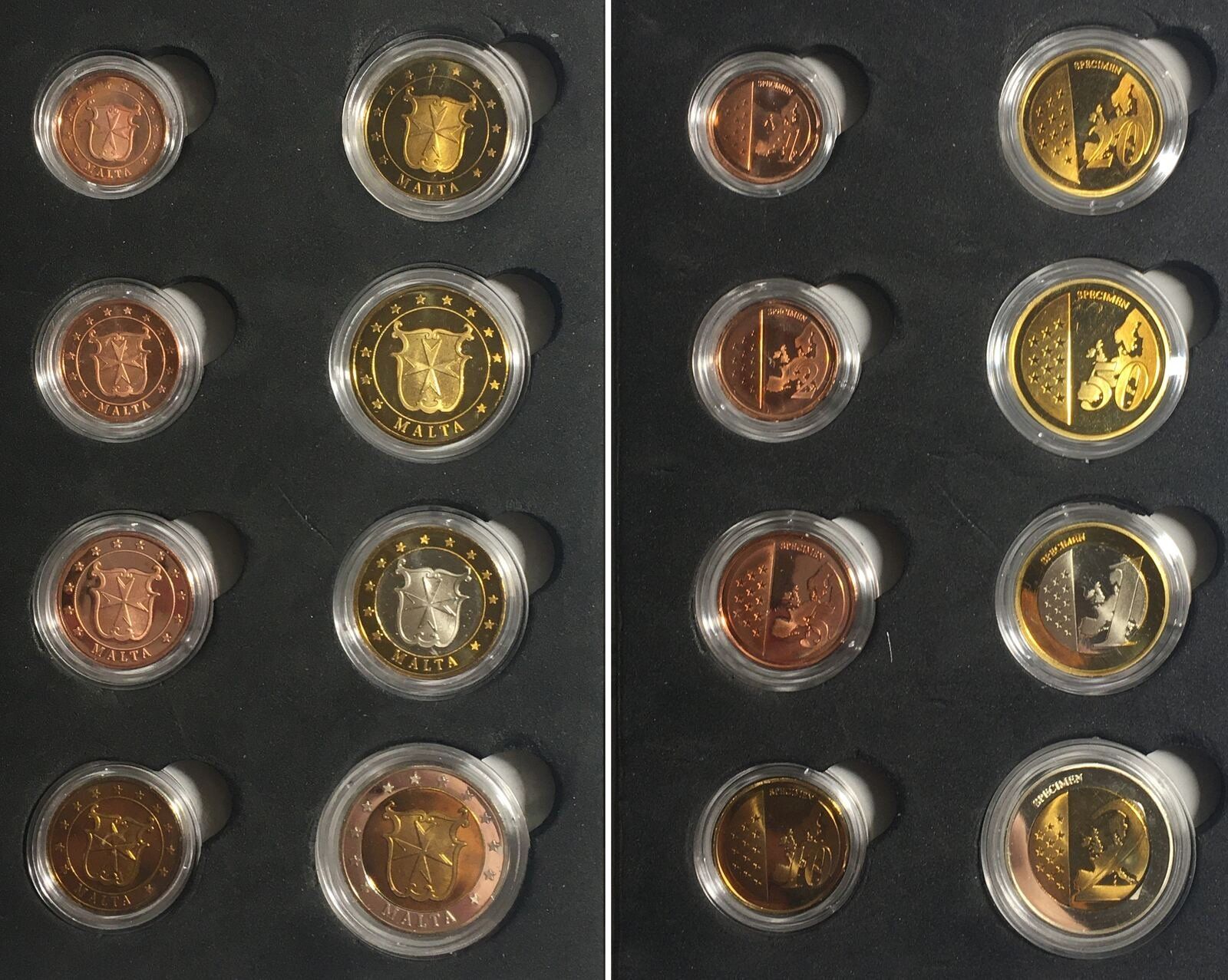 Alle Münzen: MALTA - SPECIMEN Europroben KMS o.J.(2006) PP – Gebraucht aus Riehen von sesambestcoins2004