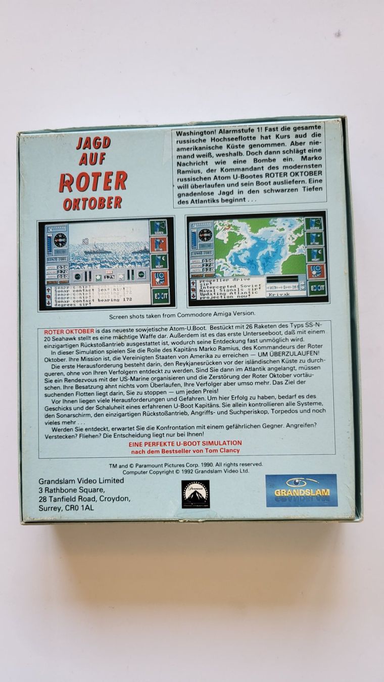 Giochi: Jagd auf roter Oktober - MS-DOS - Big Box – Usato da Rosshäusern venduto da West66 2