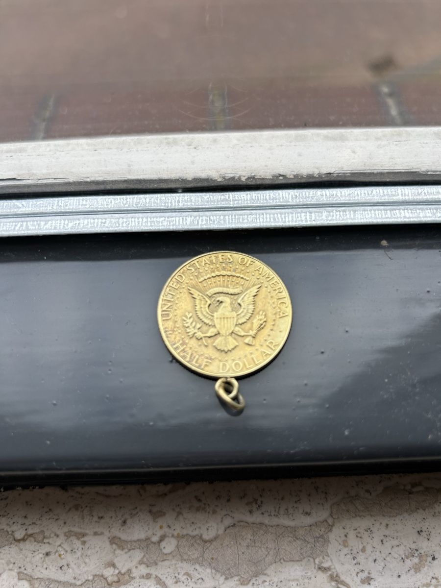 Tutti le monete: Vergoldeter 1/2 Dollar Kennedy 1964 – Usato da Bad Ragaz venduto da FDamen 1