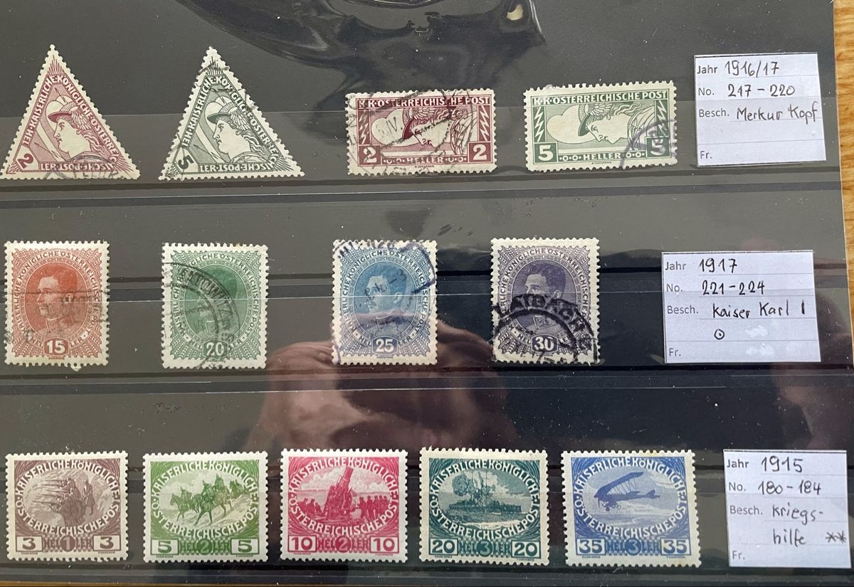 Tutti i francobolli: Österreich 1908 bis 1948, siehe Abbildungen – Usato da Rorschach venduto da Ziltenera 1