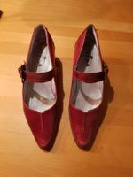rote Pumps Gr. 39.5, Absatz ca.6cm, Weite H