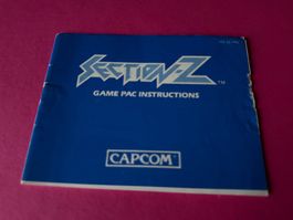 ANLEITUNG FÜR SECTION Z NINTENDO NES