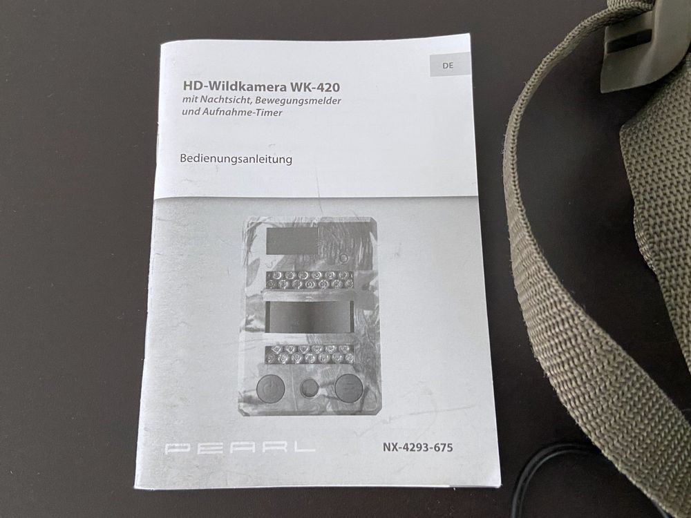 HD-Wildkamera WK-420 mit Nachtsicht, Bewegungsmelder, Timer