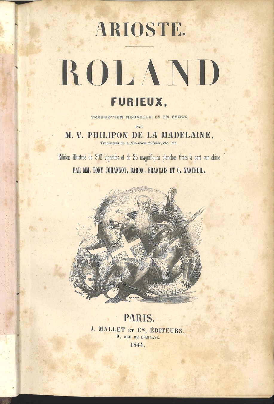 Arioste - Roland furieux - Trad. Philipon de la Madelaine (D'occasion ...