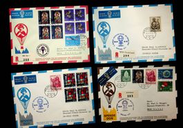 SUISSE POSTE AÉRIENNE 4 LETTRES BALLON  1969-1972 /U128