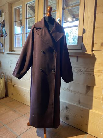 toller Wintermantel Gr.S oversize in Bordeaux