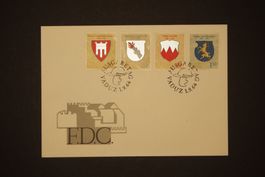 1964 MiNr. 440 - 443 Liechtenstein FDC