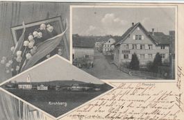 Alte Ansichtskarte Thundorf / Kirchberg mit Lilien, alt
