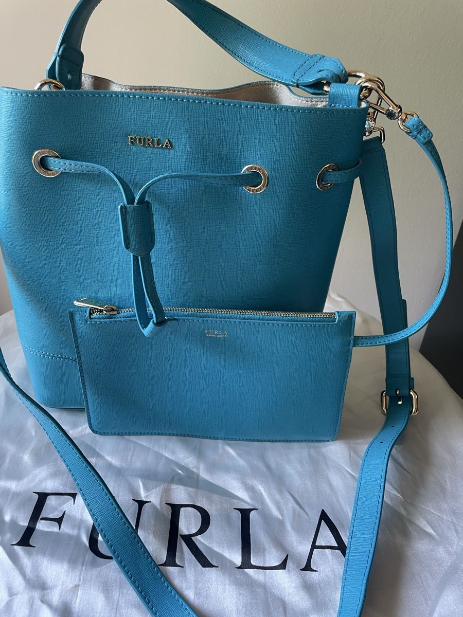 Furla Taschen für Damen: Vendo Borsa Furla originale - Modello secchiello turchese – Gebraucht aus Avegno von ReVibeRachele 1