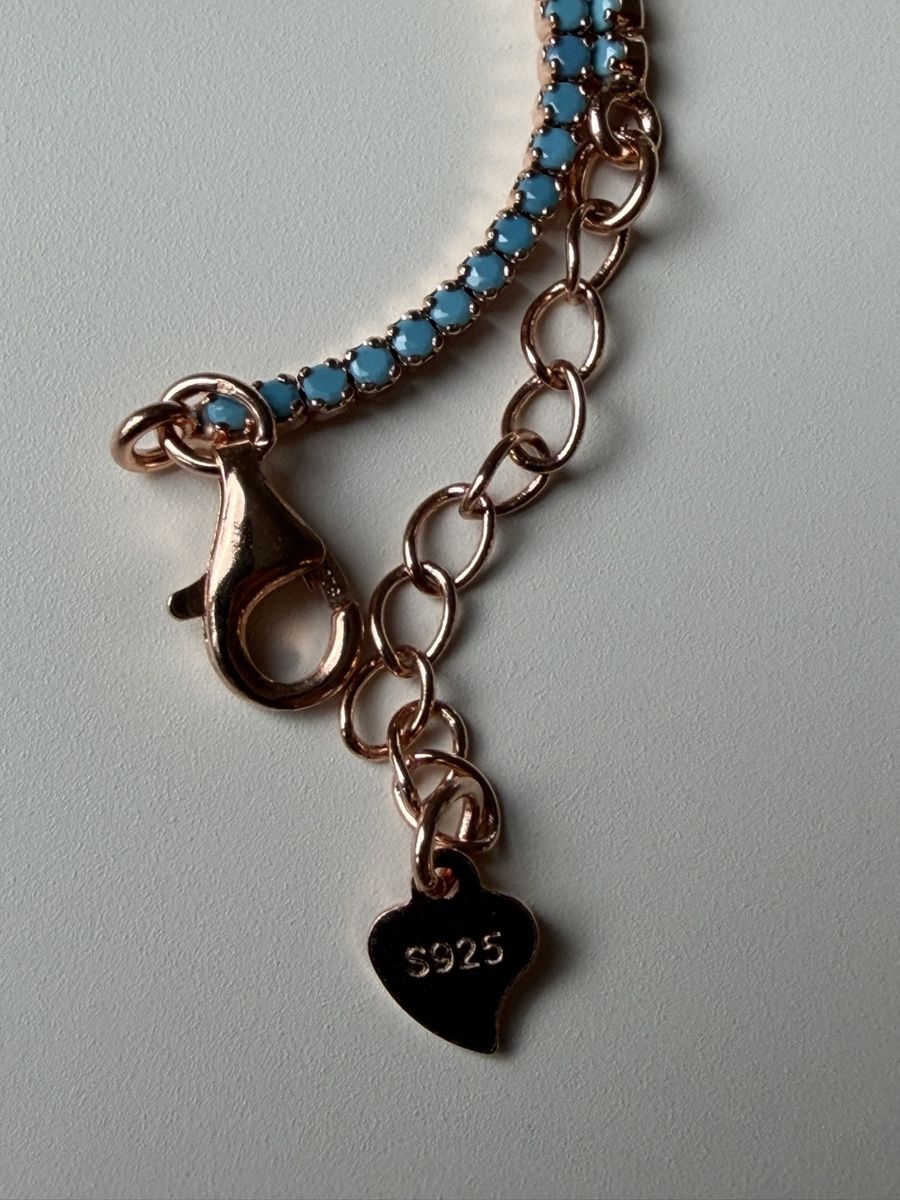 Bracciali & Braccialetti: Armband Silber vergoldet Türkis – Nuovo (secondo la descrizione) da Gossau SG venduto da sushifactory 2