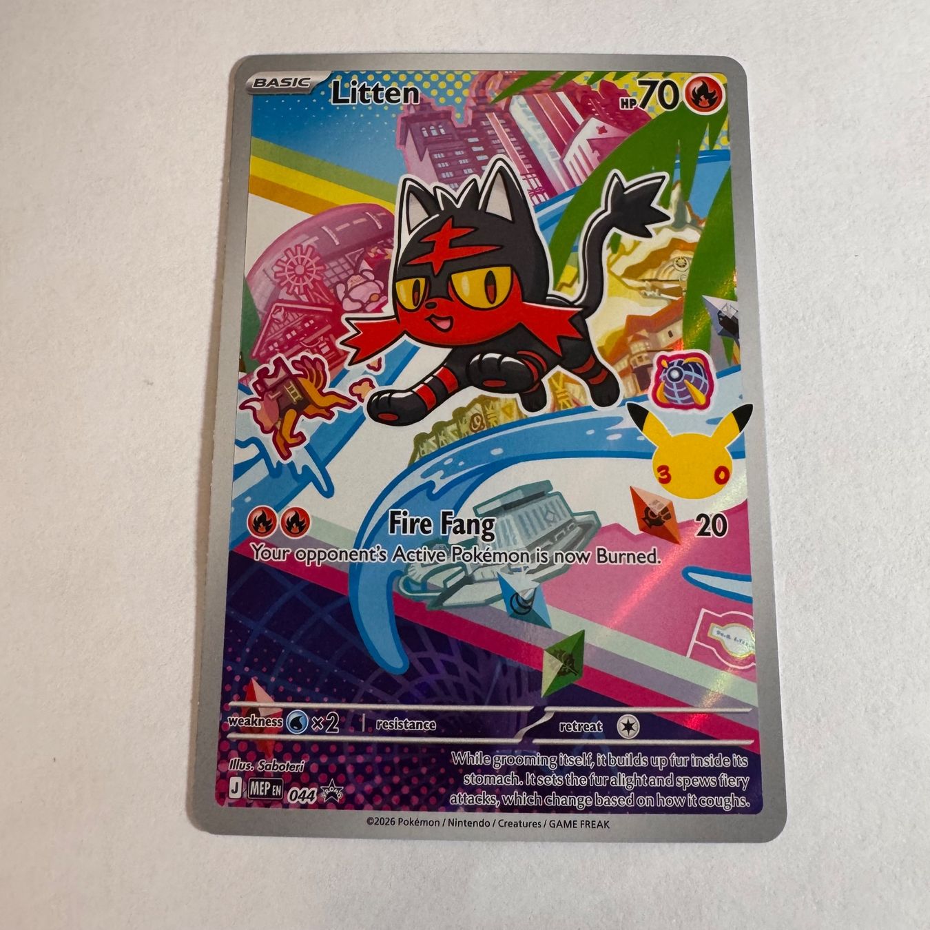 Pokémon Carte collezionabili: Pokémon - MEP - Litten 44 - ENG – Nuovo (secondo la descrizione) da Staad SG venduto da miaCards