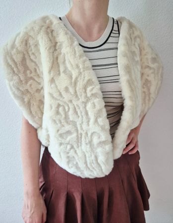 WESTE GILET KUSCHELIG ERCU 42 L 40 , TOP ZU SHIRT PULLI ROCK