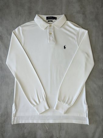 Polo Ralph Lauren blanc manches longues - M custom fit #28