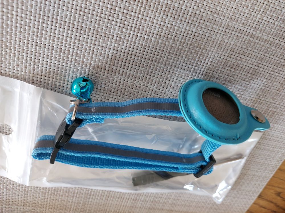 5 Stück Katzenhalsband Mit Glocke & Airtag Halter - Reflektierend, Wasserdicht 19-32cm