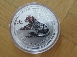 Lunar II Münze Jahr des Tigers 2010 / 1Unze Silber