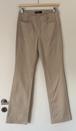 MARC CAIN Damen Hose Gr. N1 / 36 beige sand 