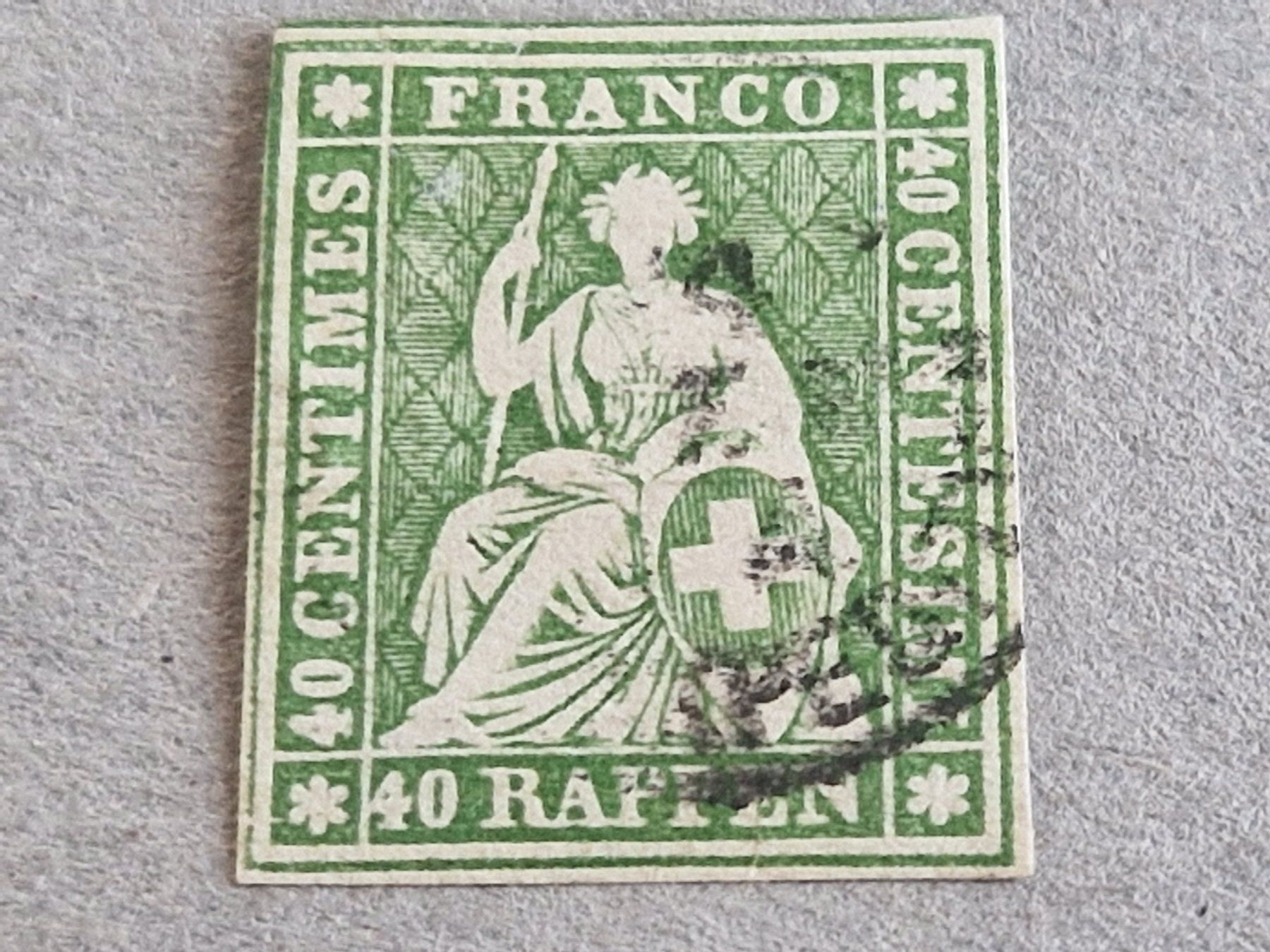 Tutti i francobolli: Strubel 26G, signiert, ab 1.- – Usato da Burgdorf venduto da Glossy01