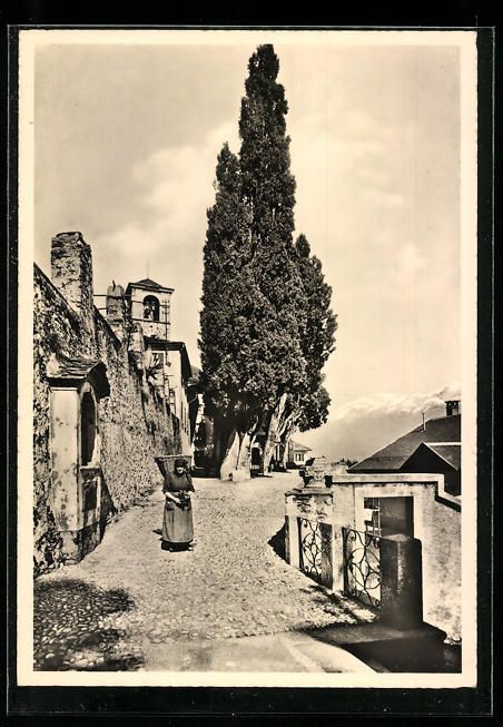 Cartoline postali: Brissago /Lago Maggiore, Ortspartie mit  – Usato da Berlin venduto da bartko-reher