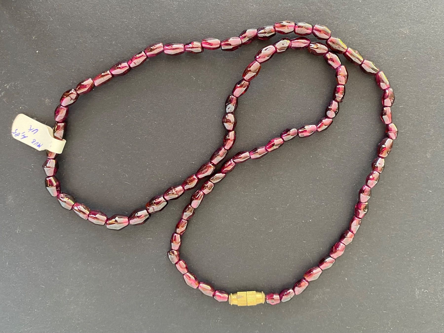 Catenine: Halskette aus Granat – Usato da Lamone venduto da LaCantinaMagica