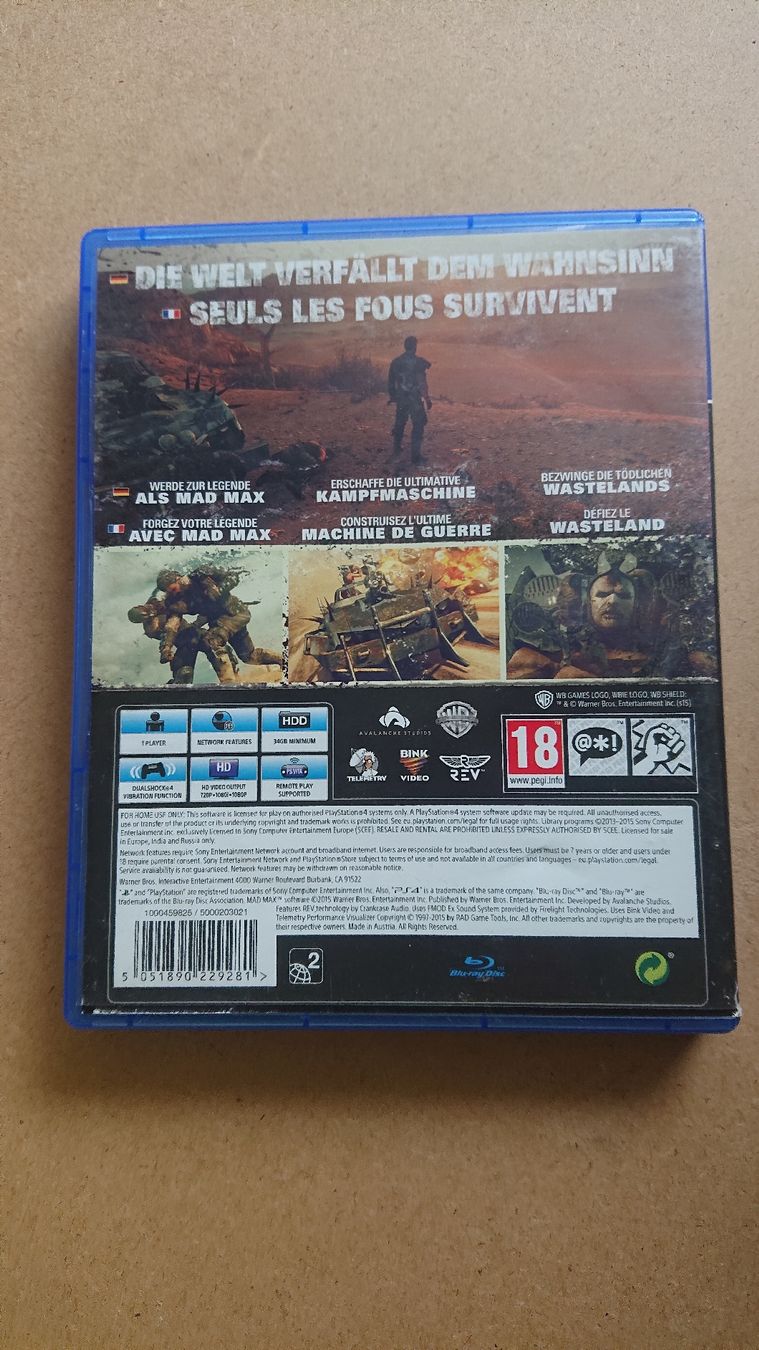 Giochi: Mad Max PS4  – Usato da Chur venduto da FreakofRarity 1
