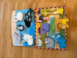 2 Tierholzpuzzle