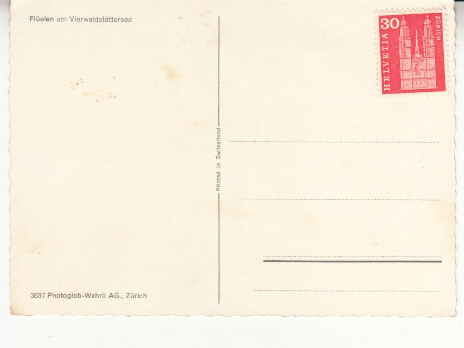 Cartoline postali: Flüelen ca. 1960 – Usato da Bürglen TG venduto da StampGraf 1