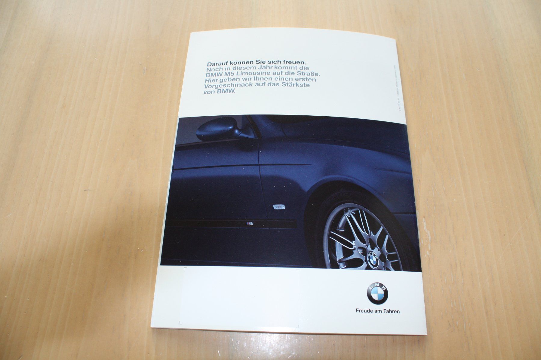 BMW Documents: BMW M5 Limousine E39 Prospekt   1998 – D'occasion à Wikon par erwin400 8