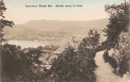 Funicolare monte bre strada verso la vetta