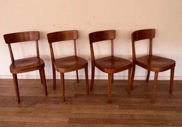 Set von 4 Beizenstühle, Dietiker, 30er Jahren