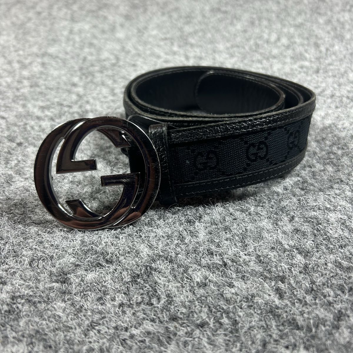 Gucci Cinture: Gucci belt black monogram  – Usato da La Sagne NE venduto da Matlasape