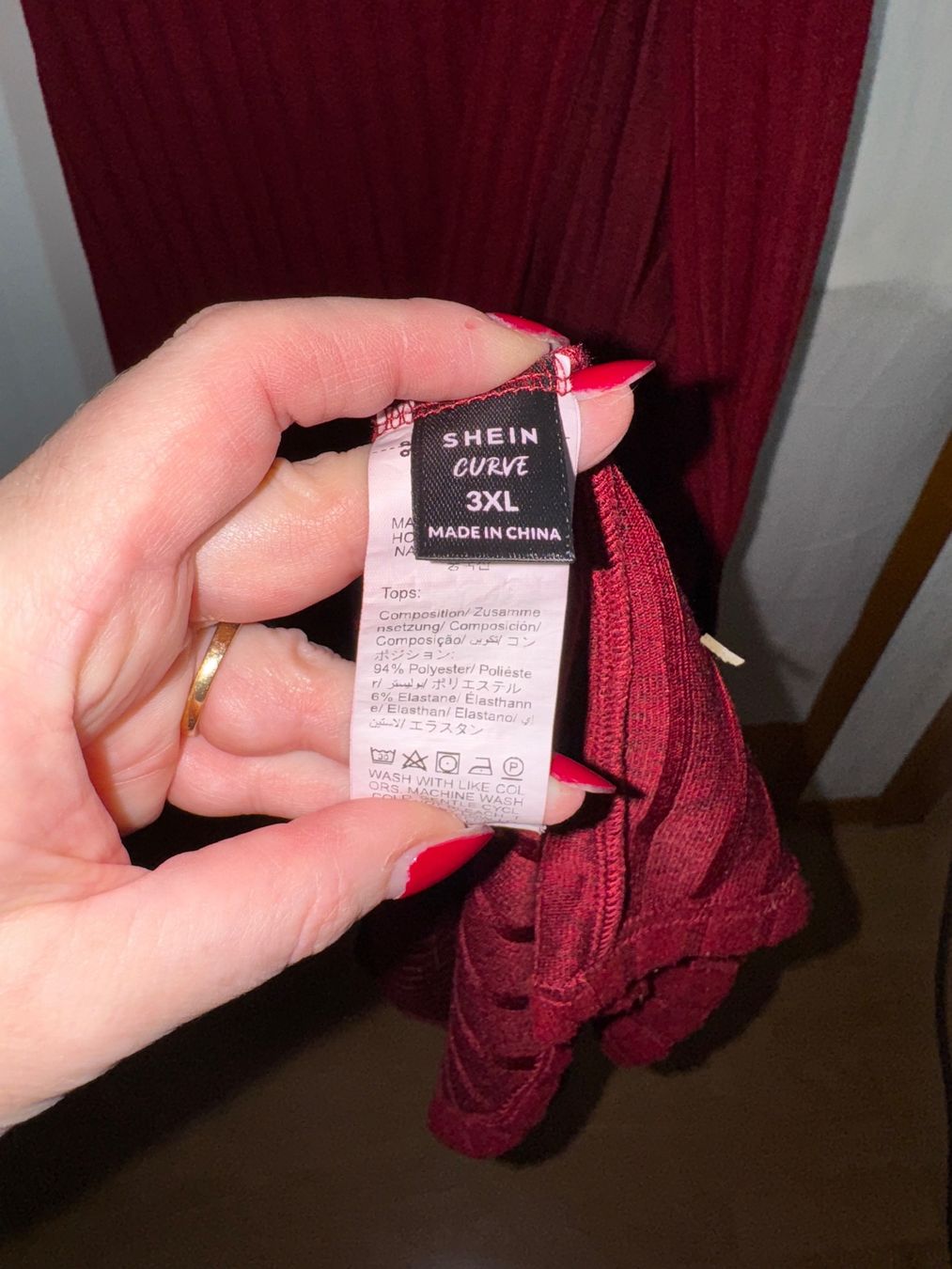Shein Vestiti: Rotes Kleid von Shein Gr. 3XL – Usato da Grosswangen venduto da SALE_SALE_SALE 3