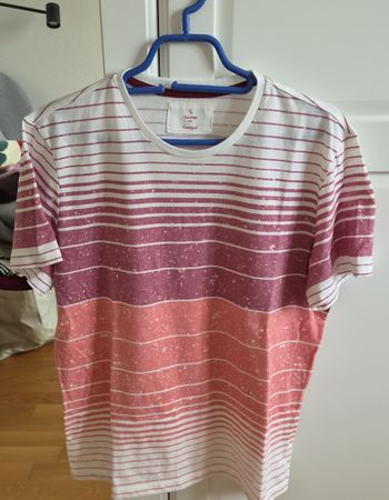 Conbipel T-Shirt weiss rot gestreift L