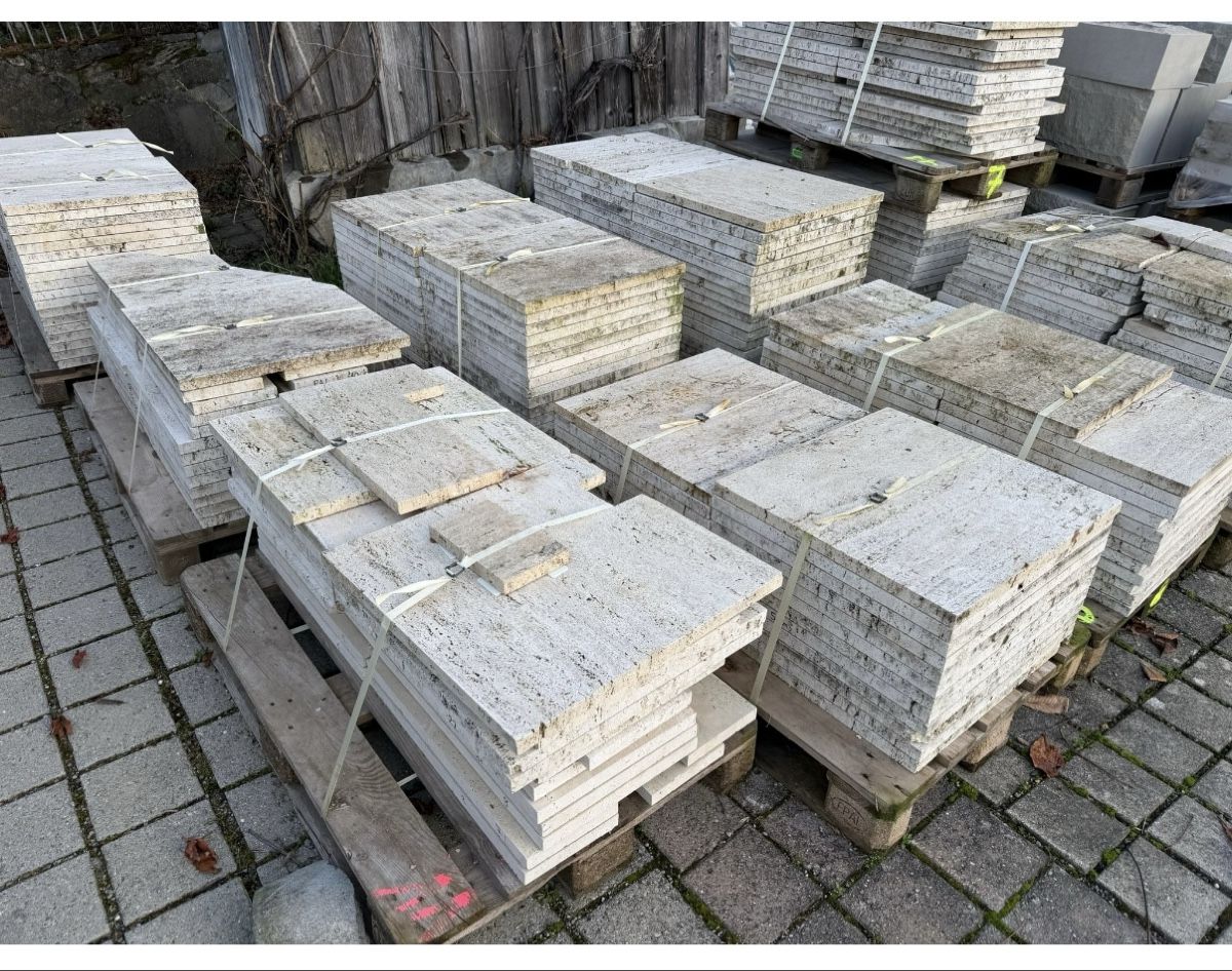 Bodenbeläge: Travertinplatten – Gebraucht aus Zürich von nn__9g2b 2
