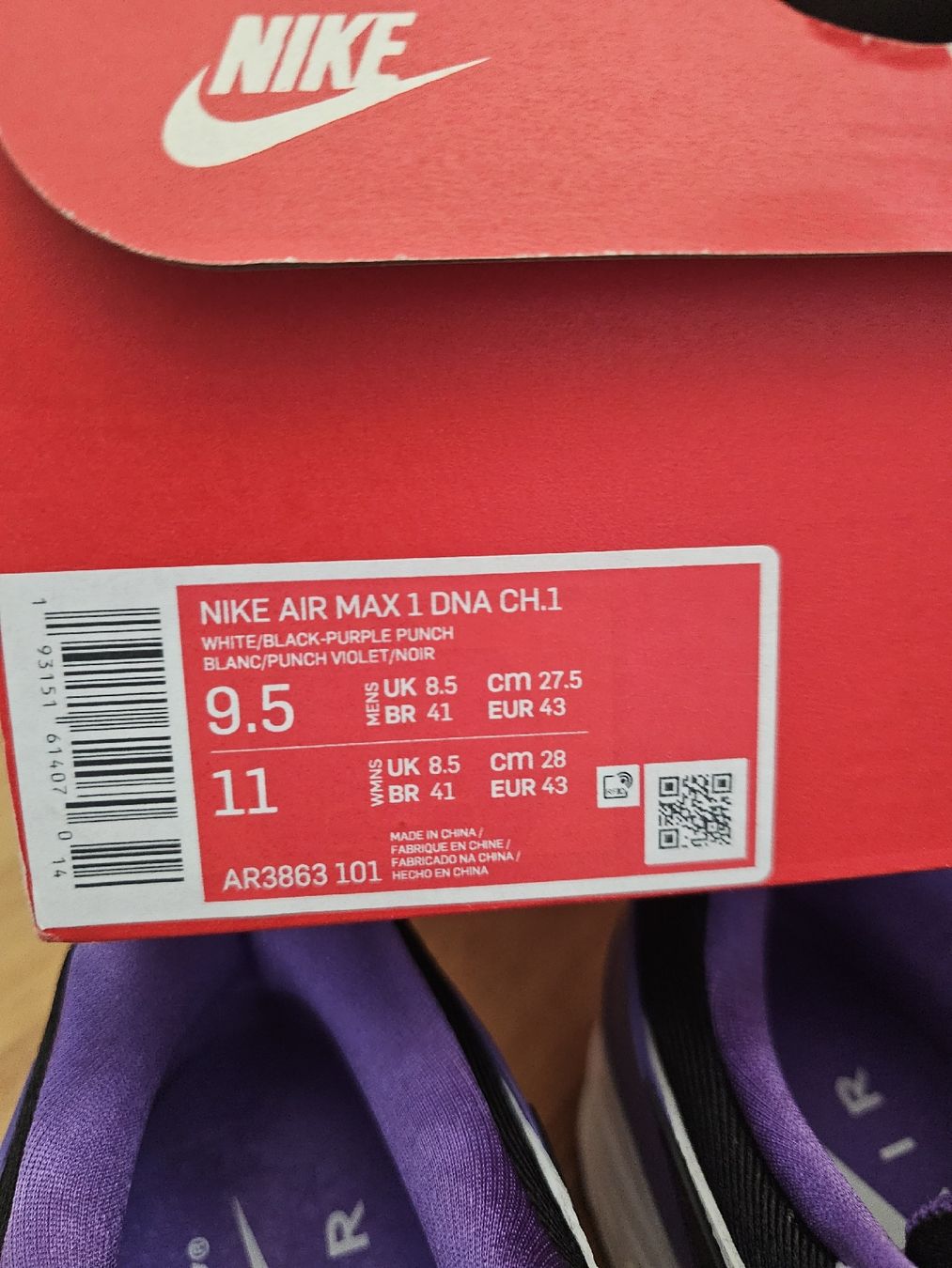 Nike Herrenschuhe: Nike Air Max 1 Violett – Neu (gemäss Beschreibung) aus Belp von fabiocardoso 3