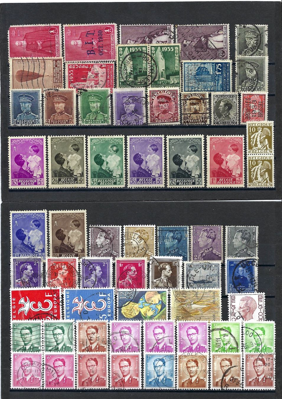 Alle Briefmarken: Briefmarken aus Belgien – Gebraucht aus Bronschhofen von Imsr 1
