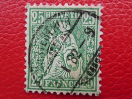 1882: Nr.49 (Faserpapier) von WINTERTHUR, Kat: 150.-+